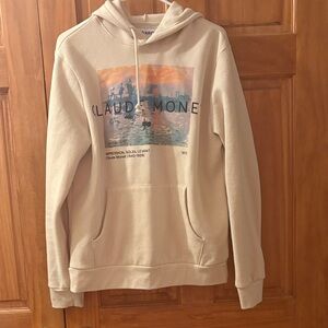 Hey Artist lovers: Old Navy Beige Hoodie with Claude Monet Design
